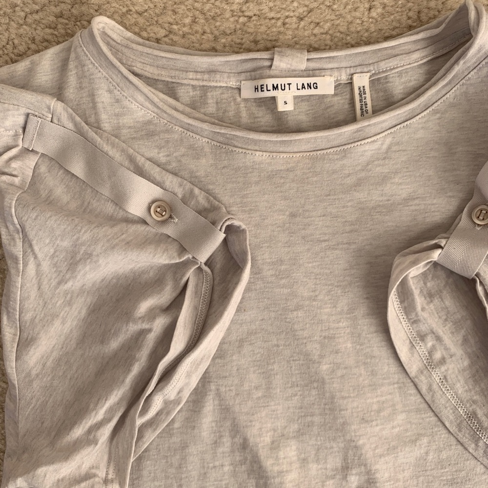 Helmut Lang Off-White Tee - image 2